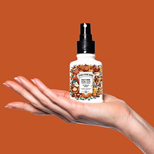 Poo-Pourri Before-You-Go Toilet Spray, Pumpkin Spice, 2 Fl Oz - Buttery Pumpkin, Cinnamon And Brown Sugar #TOP5