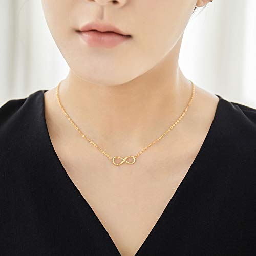 Zealmer Best Friend Cross Arrow Infinity Love Necklace 16K Gold Plated3