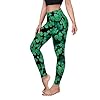 Color cosplayer st patricks day leggings shamrock stretchy tights yoga pants for women  urban country home decor