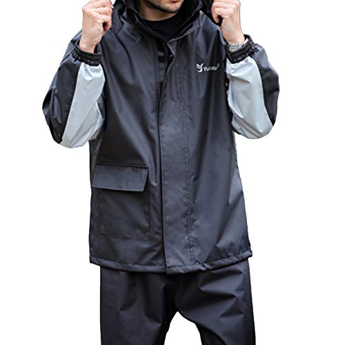 Set impermeable chaqueta y pantalón 3X-Large negro miniatura 1