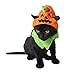 Leowow Pet Halloween Accessories Small Dog Cat Halloween Pumpkin Hat