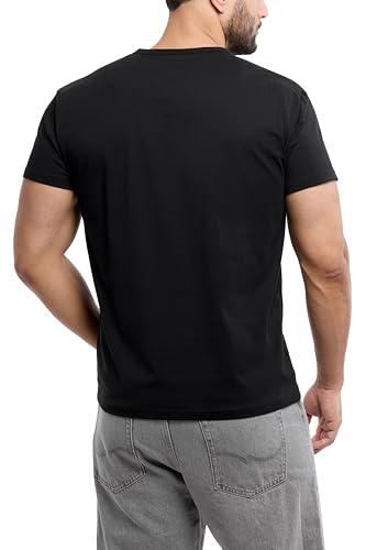 X RAY Mens Crew Neck T Shirts, Soft Cotton Slim Fit Short Sleeve Stretch Crewneck Basic Tees for Men2