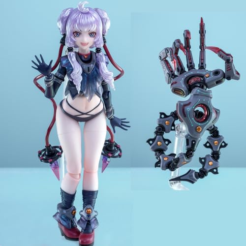 Figura de acción Wahohousee Mecha Girl 5.9 pulgadas miniatura 3