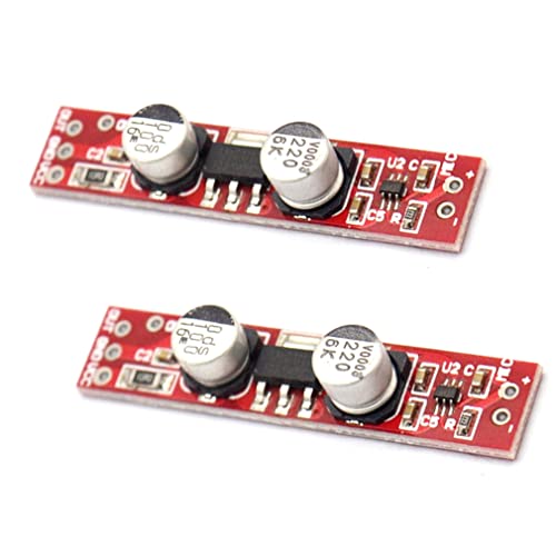 Hailege 2pcs MAX9812H Elektret Mikrofon AMP Platine MAX9812 Elektret Mikrofon Verstärker Platine Externes Netzteil DC3.6-12V