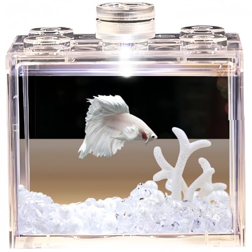 RoastMeボウル 水培水槽 金魚鉢 LED水槽 ベタ 水槽 メダカ アクアリウム 容器 小型水槽 テーブル おしゃれ 熱帯魚 ベタの魚タンク 高プラスチック 透明アクリル LEDライト付き インテリア ボウル 水培 金魚 観葉植物 大容量 水族館 さま