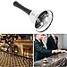 QWORK 6 Pack Silver Steel Call Bells with Handle – Loud Ringing Hand Bells for Elderly Assistance, Teachers, Reception Desks, Restaurants, Classrooms, Hand Bell Ring, Tea Table Ringer Instrument