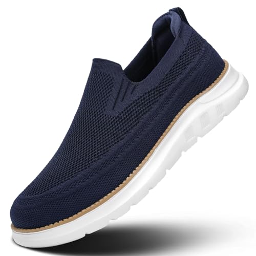 Men's Walking Boat Shoes Slip On Casual Loafers Non Slip Comfortable Lightweight Work Driving Shoes