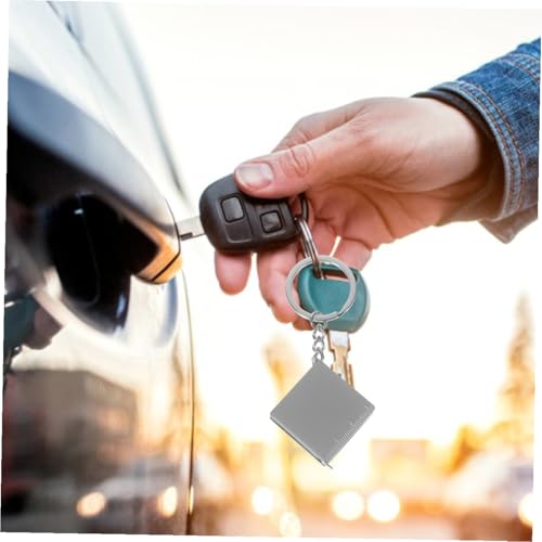 Mini cinta métrica retráctil de 1m con llavero miniatura 6