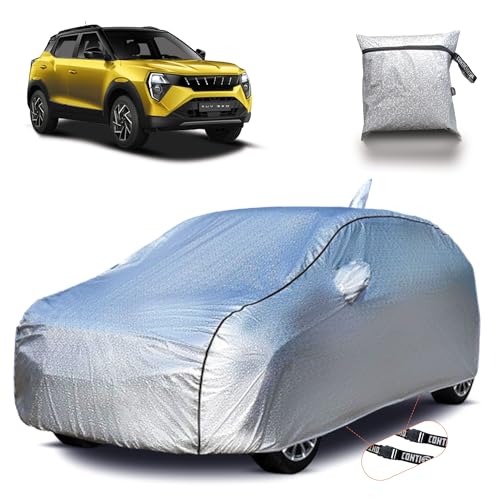 Image of Continental [SilverGuard] Dual Belts Extra Protection XUV 3XO Car Cover (2024-2026) Build with Triple Stitched,Waterproof & Dustproof Car Cover for 3XO (Matalic Silver).