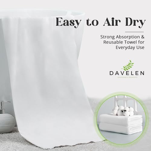 Image of DAVELEN Disposable Pet Towels (White, 31 by 15 inches Each Towel(Pack of 50))