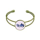 Material: Metall. DIYthinker Blaue Maske Happy Karneval von Venedig Armband Armreif Retro Open Cuff Schmuck