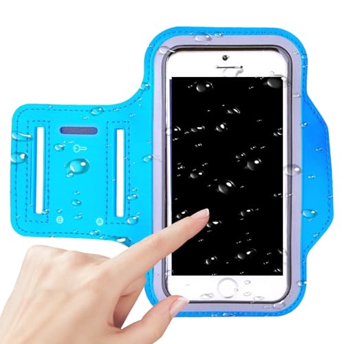 Brazalete deportivo para teléfono móvil, funda transpirable antisudor para smartphone, bolsa ligera con llavero y tiras reflectantes para deportes al aire libre y fitness