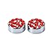 TZARROT Red Bling Rhinestone License Plate Frames for Women, Metal Rust-Proof License Plate Cover Bling Car Accessories for Women Girls