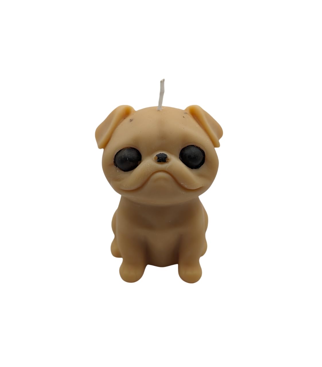 Cute Bulldog Scented Decor Candle - Soy Wax Decorative Candle Gift for Dog Lover (Light Brown)