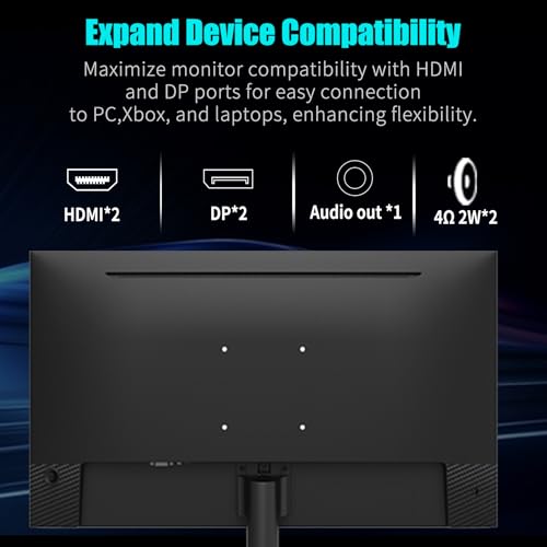 Image of Viewedge 27 inch Gaming Monitor 240 Hz 1ms FHD 1920x1080 Computer Monitor | 110% sRGB HDR10 HDMI x 2 & DP x 2 Port, Built-in Speakers, Support Freesync and Wall Mount