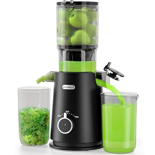 ECOSELF Cold Press Juicer Easy to Clean, with Wide...