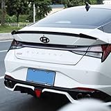 ECNEREFERR Trunk Lid Spoiler Wing Compatible with Hyundai Elantra 2021 2022 2023 Gloss Black M3 Style Trunk Spoiler Rear Wing