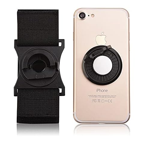 Universal Wristband Phone Holder, igooke 360°Rotatable Universal Sports Wristband for iPhone 12 Pro Max/Galaxy S21 Ultra/Note 20 Ultra & Other 4”-7”Smartphone,Running Armband for Hiking Biking Walking Cover