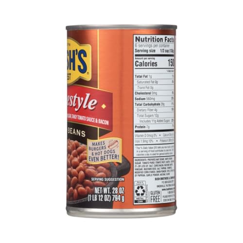 Image of Bush's Best Baked Beans Variety Pack, Seasoned Beans in Savory Sauce for BBQ, Cookouts and Easy Meals, Homestyle 28 Ounce and Onion 28 Ounce (Variety Pack)