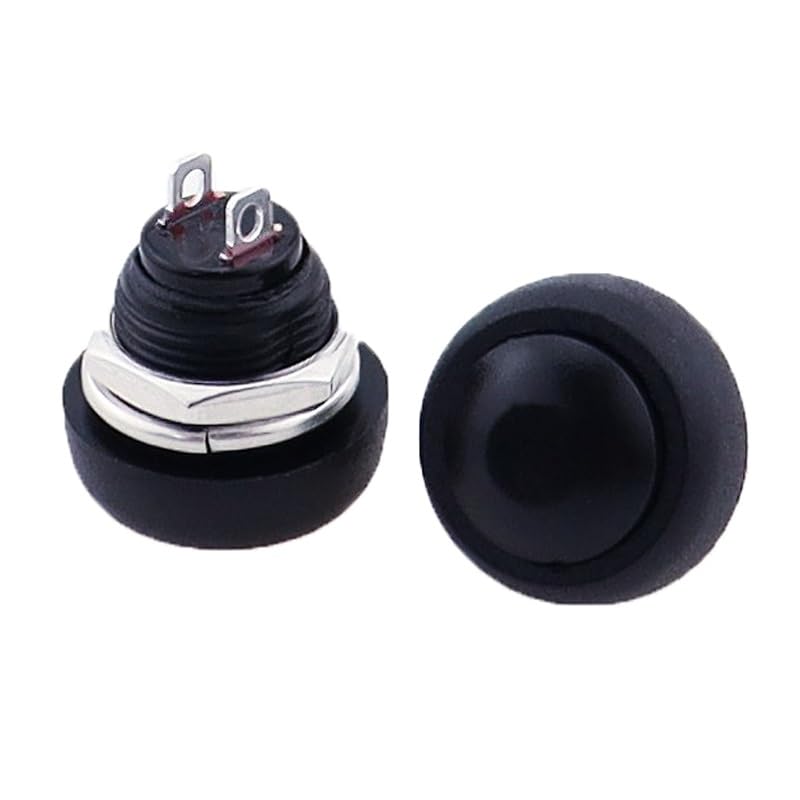 Mini Interrupteur PBS-33b bouton-poussoir momentané 12V 1A étanche 12mm sans verrouillage