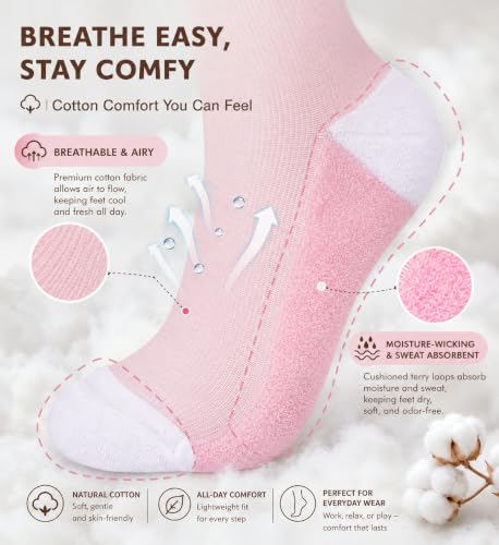 Image of 4 Pairs Compression Socks for Women Circulation-Best Support for Nurses,Running,Athletic,Travel