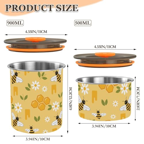 Envase Hermético para Café de Acero Inoxidable 900ml miniatura 2