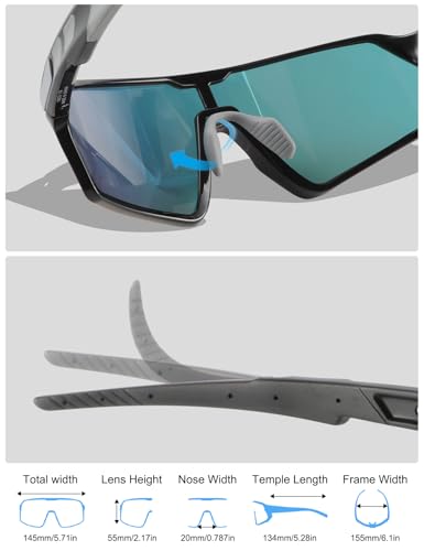 Save on OULAIQI UV400 Sports Sunglasses with code 3M8IV4AS - Image 6