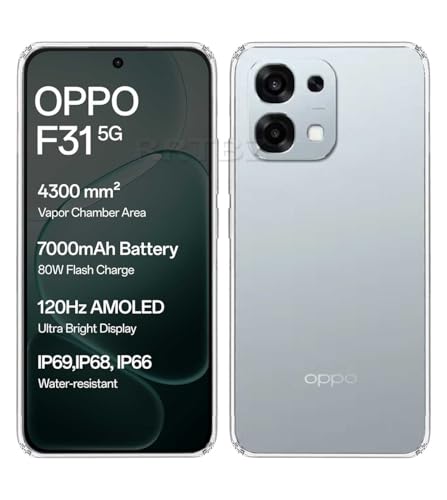 Image of Soft Silicone TPU Flexible Back Cover Compatible with Oppo F31 5G