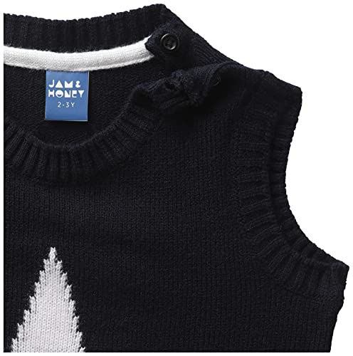 Image of Amazon Brand - Jam & Honey Boy's Acrylic Round Neck Sweater