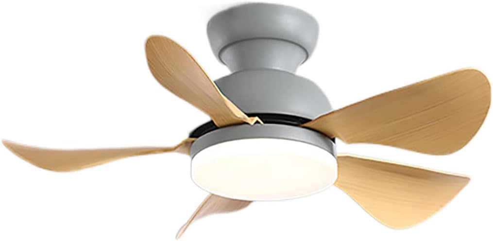 YUEGOO Ceiling Fans with Lamps,Petal Ceiling Fan with Light and Remote Control Led Dimmable Fan with Light Reversible Motor 6 Speed Ceiling Fans with Lamp for Living Room Bedroom with Timer/B