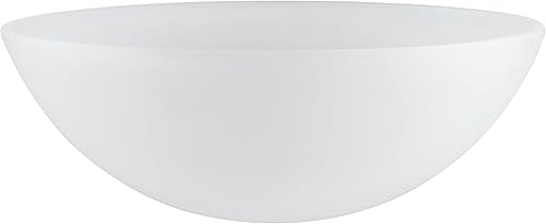 Aspen Creative 23518-11, pantalla de vidrio de repuesto esmerilado para lámpara de base media, lámpara de botín y colgante y accesorio de isla,