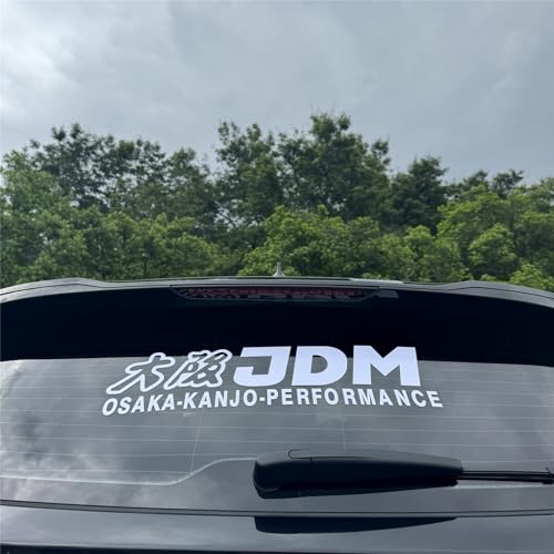 Image of Car Styling Vinyl Sticker for JDM Osaka Performance Decal Auto Front Rear Windshield Window Applique (White, 40x11cm)