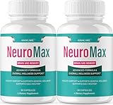 Neuromax Capsules (2 Pack) – Advanced NeuroMax Brain and Memory Male, Neuro Max Supplement Formula Boost Brain Cognitive Support Performance Active Memory for Men and Women, 120 Capsules for 2 Months