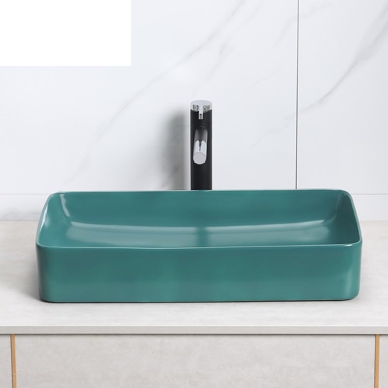 Umywalka Łazienkowa Umywalka Nablatowa Ceramiczna Ciemnozielona Umywalka Ceramiczna Nablatowa Umywalka Umywalkowa Umywalka Nablatowa