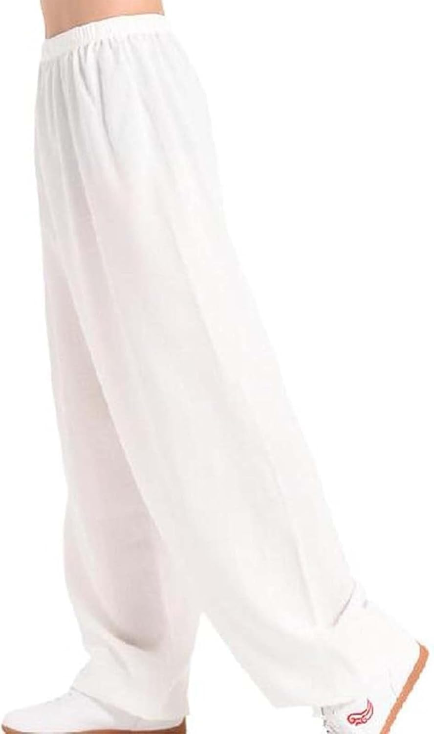 Pantalon de tai chi confortable et lin pour méditation et tenue décontractée