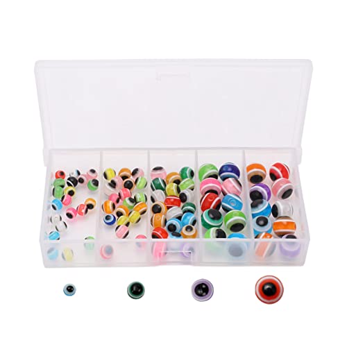 QANYEGN Fish Eye Fishing Beads, Saltwater Fishing Beads, Bait Beads for Protecting Rod s and Buoy Chambers