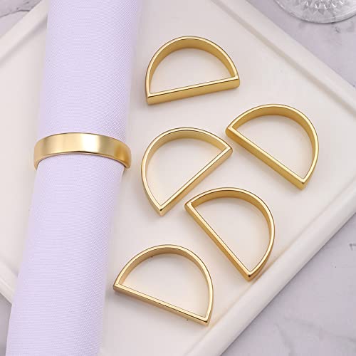 BSITSSS 8 Pcs Gold Napkin Rings, Metal Napkin Rings Set of 8, Elegant Gold Napkin Ring Napkin Holders Rings Napkin Buckle for Table Decoration Valentine Day Thanksgiving Christmas Anniversary Dinners - Cosy Home Interiors BSITSSS 8 Pcs Gold Napkin Rings, Metal Napkin Rings Set of 8, Elegant Gold Napkin Ring Napkin Holders Rings Napkin Buckle for Table Decoration Valentine Day Thanksgiving Christmas Anniversary Dinners - Image 4