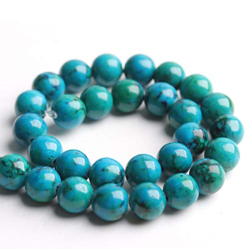 Image of Natural Stone Beads Phoenix Stone 8mm Polished Round Smooth Gemstone Beads for Jewelry Making 15 Inch(Phoenix Stone,8mm)
