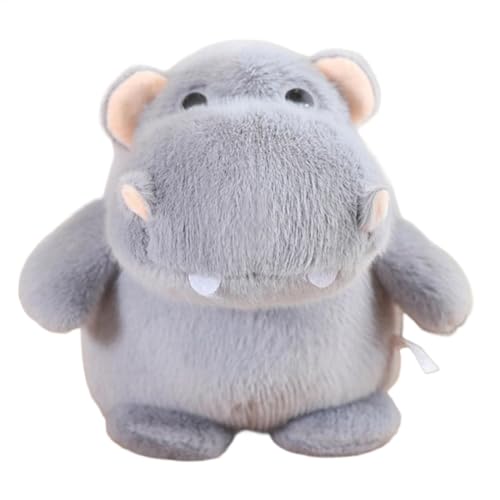 Fuuxtci Peluche de hipopótamo de Peluche,Animal de Peluche de hipopótamo - Almohada de Peluche de hipopótamo - Juguete de hipopótamo de Peluche, Juguetes de Peluche de hipopótamo, Juguetes