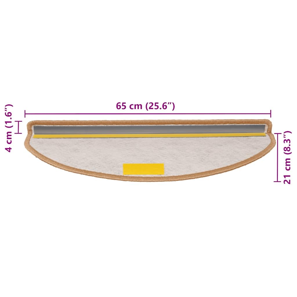 vidaXL Alfombra autoadhesiva Escalera sisal 30 uds 65x21x4 cm sisal, peldaño de Escalera, Alfombra de peldaño de Escalera, Cubierta de peldaño de Escalera