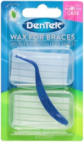 DenTek Wax for Braces, 2 count