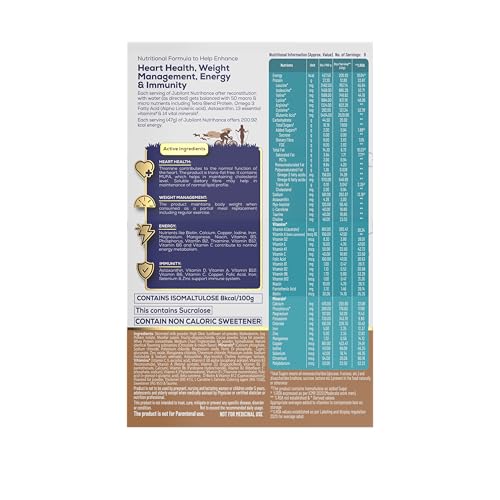 Image of Complete Nutritional Drink In Chocolate Flavour 50 Vital Nutrients | Promotes Heart Health Immunity Building Weight Management Energy Booster (400 Gm) X Pack Of 5