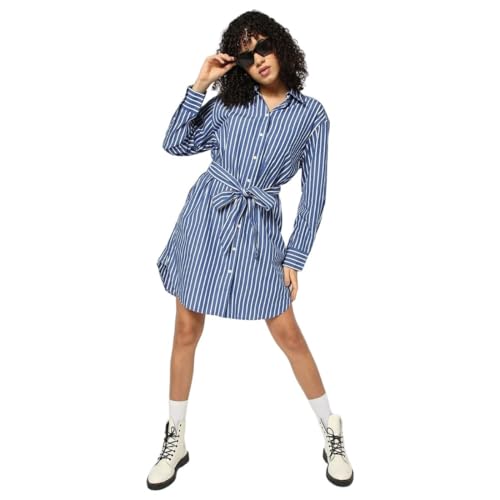 Image of Gap Women Cotton Shirt Mini Casual Dress