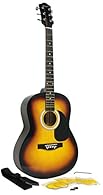 Acoustic Guitar: The Martin Smith W100 acoustic guitar has a dreadnought ergonomic body that is made for playability and is finished in a high gloss Steel Guitar Strings: Designed to remain in tune for longer once they have settled, the steel guitar ...