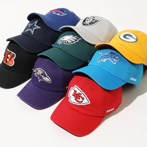 FOCO Detroit Lions NFL Primary Logo Casual Cap - Glacier Blue - Image 6