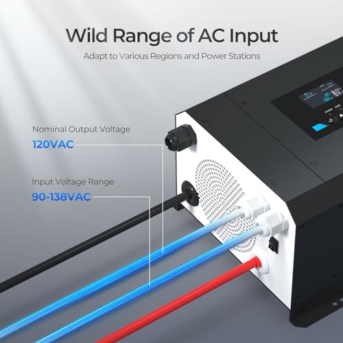 Renogy 3000 WATT 3000W Pure Sine Wave Inverter Charger 12V Dc To 120V Ac Surge 9000W thumb #5