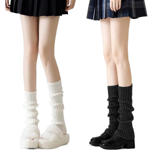 2 Pcs Leg Warmers Y2k, Leg Warmers, Y2k Accessories, Cute Kawaii Cream Legwarmers for Women Winter