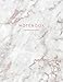 Price comparison product image Notebook: Elegant White Marble with Shiny Rose Gold Cover | 150 College-ruled (7mm) Lined Pages | 8.5 x 11 - (A4 Size) (Marble and Gold)