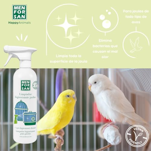 Miniatura 3 de Menforsan Limpiador Higienizante Para Jaulas, Apto Para Todo Tipo De Aves, Elimina Bacterias Del Mal Olor, Desinfecta Y Desodoriza, Uso Público, 750ml