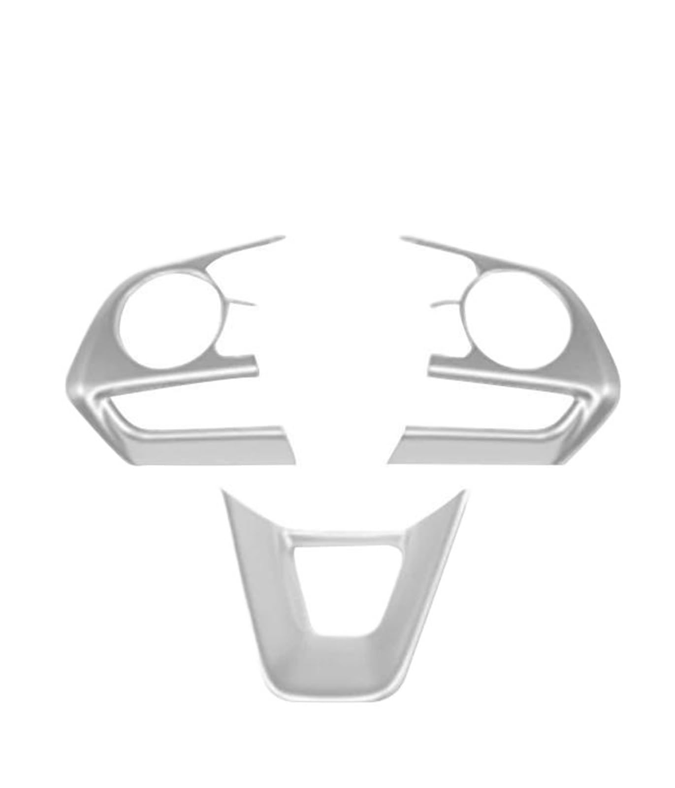 Interior Styling Cover for Toyota RAV4 XA50 for Corolla E210 Hybrid 2019 2020 2021 2022 2023 2024 Car Steering Wheel Button Trim Cover Sticker(Silver)